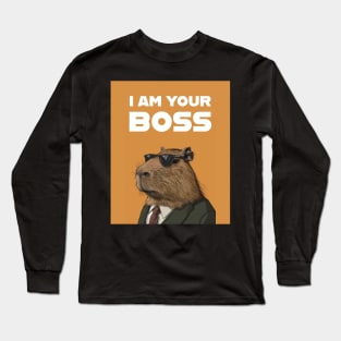 Capybara I am your Boss Long Sleeve T-Shirt